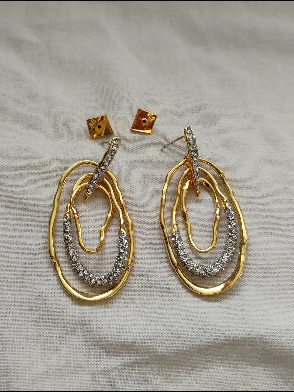 Alexis Bittar Solanales Crystal Pavé Mobile Post Earring